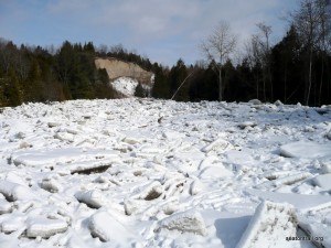Ice Jam on the West Duffins Creek