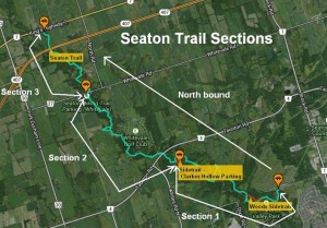 Seaton Trail Sections Map