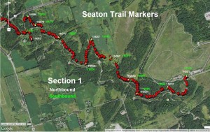 Section 1 Trail Marker Locations